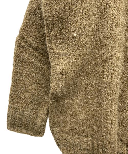 Hysteric Glamour（ヒステリックグラマー）Hysteric Glamour (ヒステリックグラマー) MIDDLE FINGER編込 プルオーバー ブラウン サイズ:FREEの古着・服飾アイテム