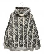 Hysteric Glamourヒステリックグラマー）の古着「SNAKE LOOP柄 オーバーサイズパーカー」｜グレー