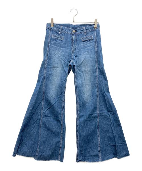 Hysteric Glamour（ヒステリックグラマー）Hysteric Glamour (ヒステリックグラマー) USED加工ローライズフレアデニムパンツ インディゴ サイズ:26の古着・服飾アイテム