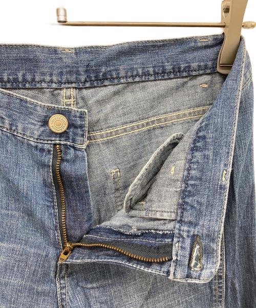 Hysteric Glamour（ヒステリックグラマー）Hysteric Glamour (ヒステリックグラマー) USED加工ローライズフレアデニムパンツ インディゴ サイズ:26の古着・服飾アイテム