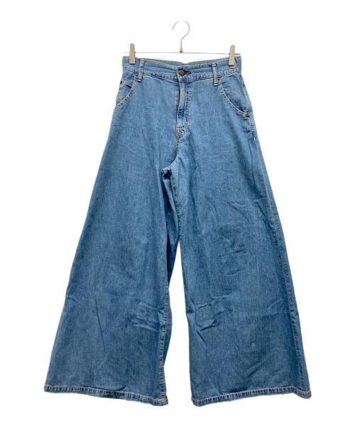 Hysteric Glamour（ヒステリックグラマー）Hysteric Glamour (ヒステリックグラマー) スーパーワイドデニムパンツ スカイブルー サイズ:Sの古着・服飾アイテム