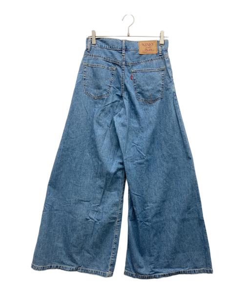 Hysteric Glamour（ヒステリックグラマー）Hysteric Glamour (ヒステリックグラマー) スーパーワイドデニムパンツ スカイブルー サイズ:Sの古着・服飾アイテム