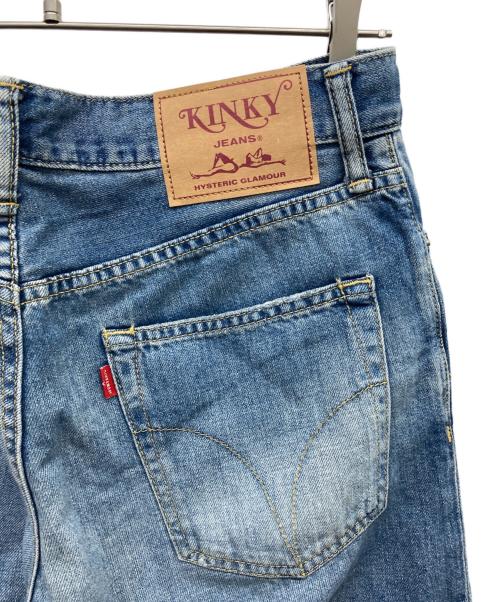 Hysteric Glamour（ヒステリックグラマー）Hysteric Glamour (ヒステリックグラマー) リネン混ワッペンデニムパンツ インディゴ サイズ:28inchの古着・服飾アイテム