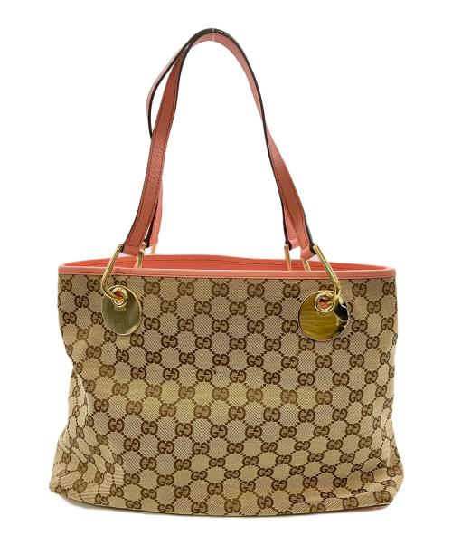 GUCCI（グッチ）GUCCI (グッチ) GGキャンバス エクリプス ピンクの古着・服飾アイテム