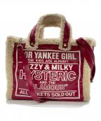 Hysteric Glamourヒステリックグラマー）の古着「DIZZY&MILKY 2WAYボアトートバッグ」｜ラズベリー