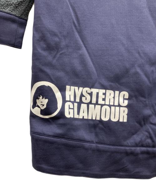 Hysteric Glamour（ヒステリックグラマー）Hysteric Glamour (ヒステリックグラマー) CIRCLE LOGO マウンテンコート グレー×ネイビー サイズ:FREEの古着・服飾アイテム