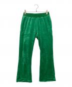 Hysteric Glamourヒステリックグラマー）の古着「CREAMY LOGO フレアパンツ」｜グリーン