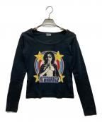 Hysteric Glamourヒステリックグラマー）の古着「ロングスリーブカットソー」｜ブラック