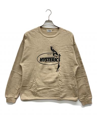 HYSTERIC GLAMOUR スウェット ベージュ M 中古・古着通販】Hysteric Glamour (ヒステリックグラマー) スウェット