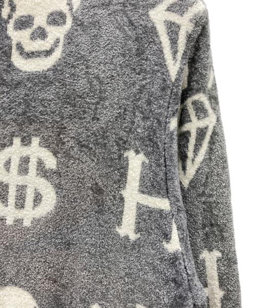 Hysteric Glamour（ヒステリックグラマー）Hysteric Glamour (ヒステリックグラマー) H$ MONOGRAM柄 パーカー グレー サイズ:FREEの古着・服飾アイテム