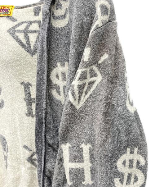 Hysteric Glamour（ヒステリックグラマー）Hysteric Glamour (ヒステリックグラマー) H$ MONOGRAM柄 パーカー グレー サイズ:FREEの古着・服飾アイテム