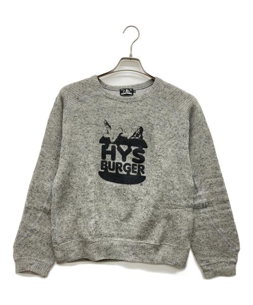 Hysteric Glamour（ヒステリックグラマー）Hysteric Glamour (ヒステリックグラマー) HYS BURGER SOLID COLORスウェット グレー サイズ:Sの古着・服飾アイテム