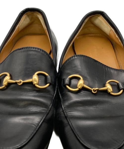 GUCCI（グッチ）GUCCI (グッチ) ヨルダーンホースビットローファー ブラック サイズ:37の古着・服飾アイテム