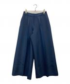 mikako nakamuraミカコ ナカムラ）の古着「ワイドタックパンツ」｜ネイビー