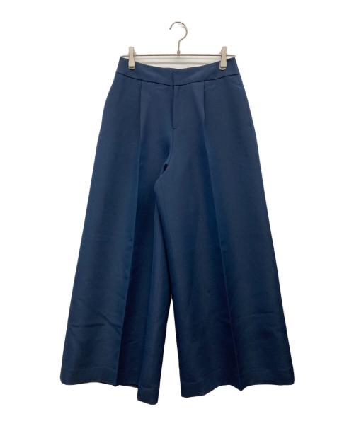 mikako nakamura（ミカコ ナカムラ）MIKAKO NAKAMURA (ミカコ ナカムラ) ワイドタックパンツ ネイビー サイズ:38の古着・服飾アイテム