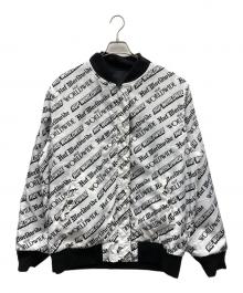 HUF（ハフ）の古着「FAKE NEWS REVER MA-1 JACKET」｜ブラック