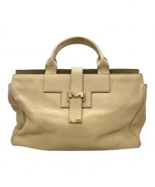 MaxMara（マックスマーラ）の古着「レザーバッグ」｜ベージュ