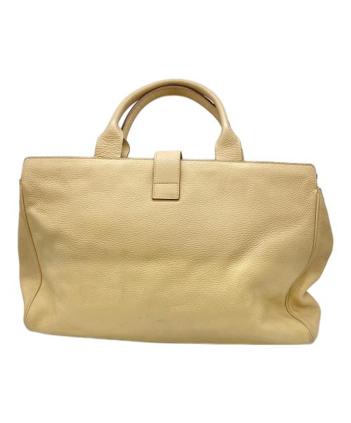 MaxMara（マックスマーラ）MaxMara (マックスマーラ) レザーバッグ ベージュの古着・服飾アイテム