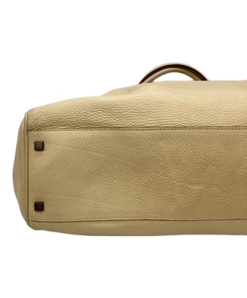 MaxMara（マックスマーラ）MaxMara (マックスマーラ) レザーバッグ ベージュの古着・服飾アイテム