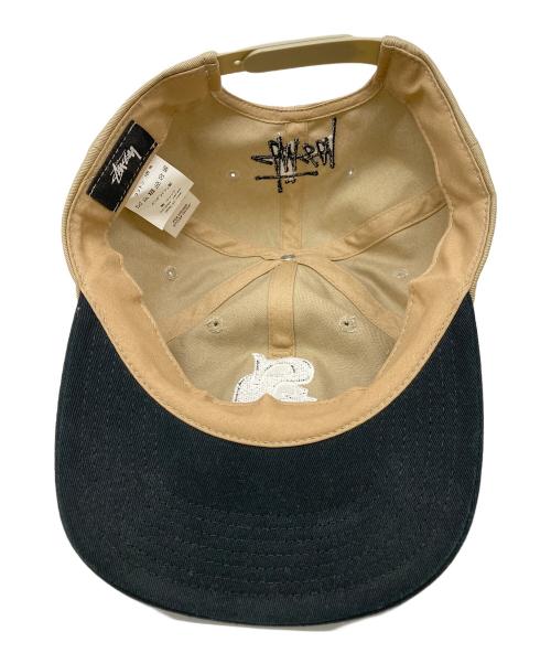 stussy（ステューシー）stussy (ステューシー) Vintage S Low Pro Snapback Cap ベージュの古着・服飾アイテム