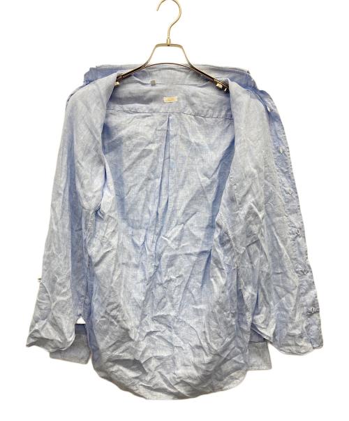 BARBA（バルバ）BARBA (バルバ) リネンシャツ スカイブルー サイズ:38の古着・服飾アイテム