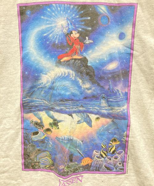 DISNEY（ディズニー）Disney (ディズニー) Tシャツ グレー サイズ:Mの古着・服飾アイテム