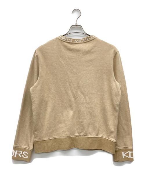 MICHAEL KORS（マイケル・コース）MICHAEL KORS (マイケル・コース) テープクルーネックスウェット ベージュ サイズ:Mの古着・服飾アイテム