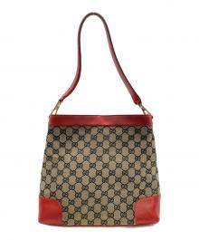 GUCCI（グッチ）の古着「キャンバストートバッグ」｜レッド