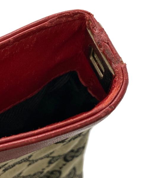 GUCCI（グッチ）GUCCI (グッチ) キャンバストートバッグ レッドの古着・服飾アイテム