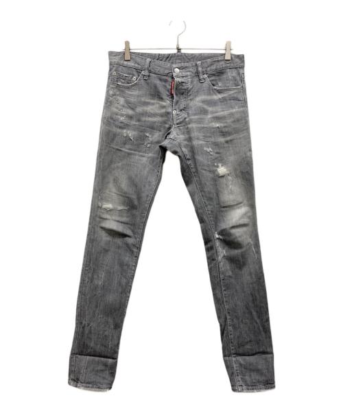 DSQUARED2（ディースクエアード）DSQUARED2 (ディースクエアード) RELAX LONG CROTCH JEANS グレー サイズ:48の古着・服飾アイテム