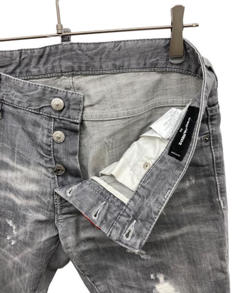 DSQUARED2（ディースクエアード）DSQUARED2 (ディースクエアード) RELAX LONG CROTCH JEANS グレー サイズ:48の古着・服飾アイテム