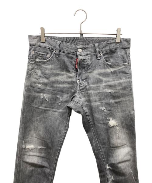 DSQUARED2（ディースクエアード）DSQUARED2 (ディースクエアード) RELAX LONG CROTCH JEANS グレー サイズ:48の古着・服飾アイテム