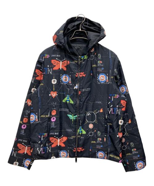 VALENTINO（ヴァレンティノ）VALENTINO (ヴァレンティノ) リバーシブルナイロンジャケット ブラック サイズ:I 50の古着・服飾アイテム