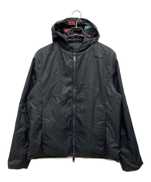VALENTINO（ヴァレンティノ）VALENTINO (ヴァレンティノ) リバーシブルナイロンジャケット ブラック サイズ:I 50の古着・服飾アイテム