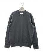 STONE ISLANDストーンアイランド）の古着「ロゴパッチニット」｜グレー
