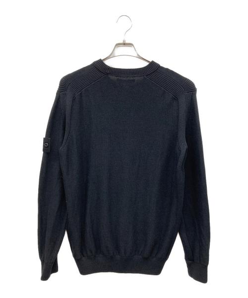 STONE ISLAND（ストーンアイランド）STONE ISLAND (ストーンアイランド) Ghost Cotton Cashmere Knit Black ブラック サイズ:Mの古着・服飾アイテム