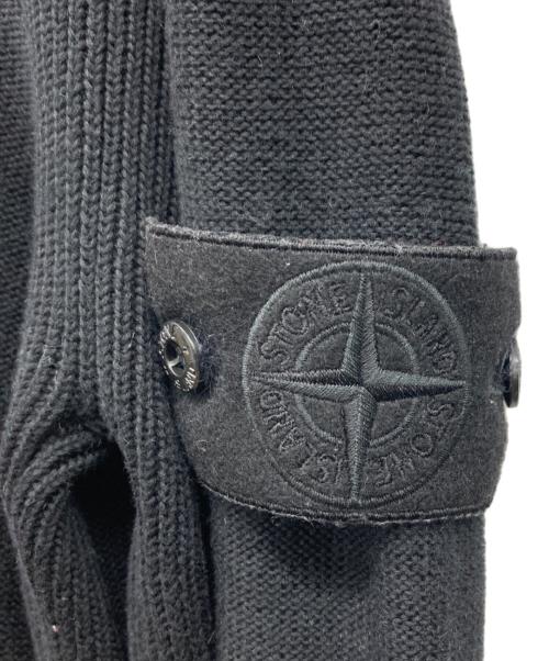 STONE ISLAND（ストーンアイランド）STONE ISLAND (ストーンアイランド) Ghost Cotton Cashmere Knit Black ブラック サイズ:Mの古着・服飾アイテム