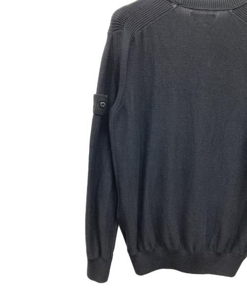 STONE ISLAND（ストーンアイランド）STONE ISLAND (ストーンアイランド) Ghost Cotton Cashmere Knit Black ブラック サイズ:Mの古着・服飾アイテム