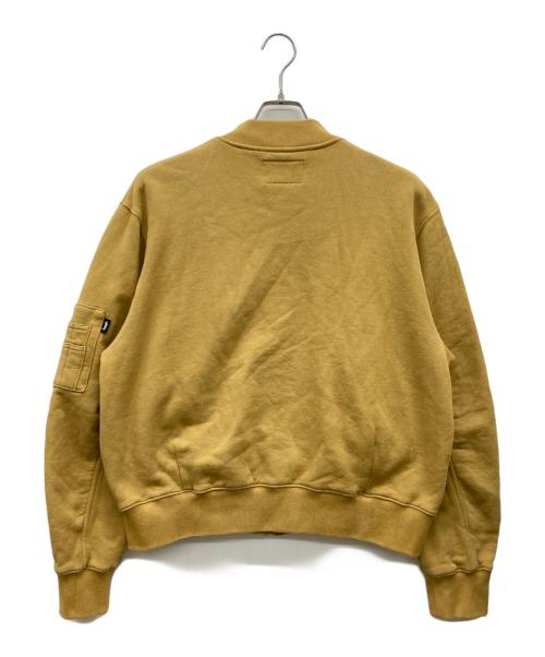 stussy（ステューシー）stussy (ステューシー) MA-1スウェットブルゾン マスタード サイズ:Mの古着・服飾アイテム