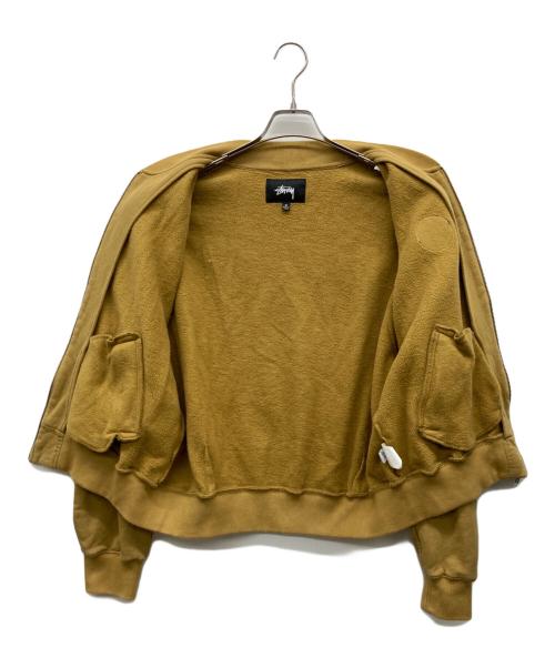 stussy（ステューシー）stussy (ステューシー) MA-1スウェットブルゾン マスタード サイズ:Mの古着・服飾アイテム
