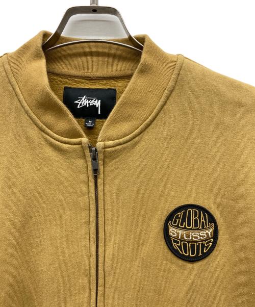 stussy（ステューシー）stussy (ステューシー) MA-1スウェットブルゾン マスタード サイズ:Mの古着・服飾アイテム