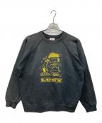 Hanesヘインズ）の古着「ラグランスウェット フェード」｜ブラック