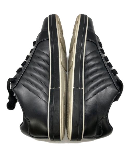 PRADA（プラダ）PRADA (プラダ) レザースニーカー ブラック サイズ:36.5の古着・服飾アイテム