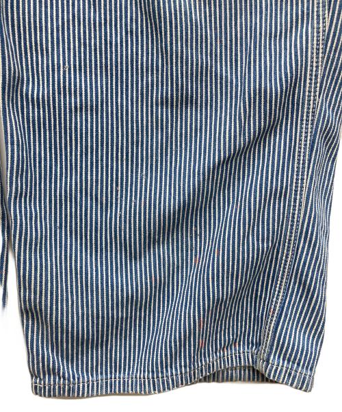 big mac（ビッグマック）big mac (ビッグマック) ヒッコリーオーバーオール スカイブルー サイズ:不明の古着・服飾アイテム