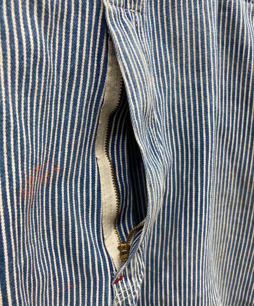 big mac（ビッグマック）big mac (ビッグマック) ヒッコリーオーバーオール スカイブルー サイズ:不明の古着・服飾アイテム