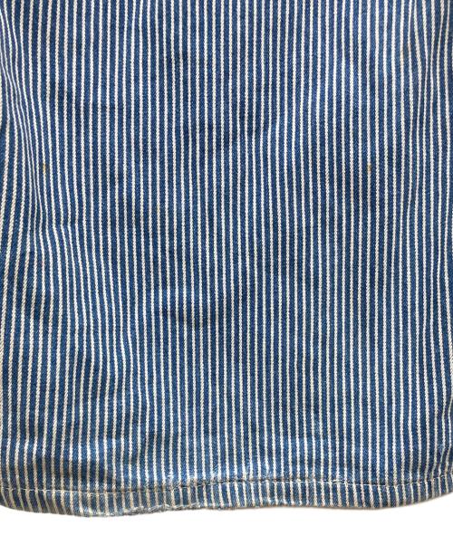 big mac（ビッグマック）big mac (ビッグマック) ヒッコリーオーバーオール スカイブルー サイズ:不明の古着・服飾アイテム