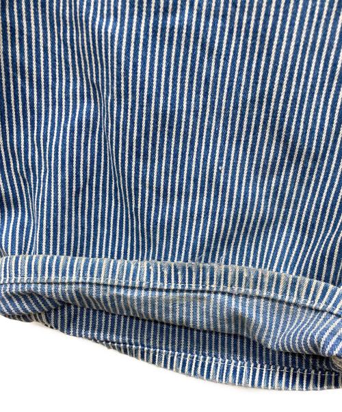 big mac（ビッグマック）big mac (ビッグマック) ヒッコリーオーバーオール スカイブルー サイズ:不明の古着・服飾アイテム