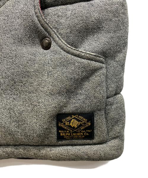 POLO RALPH LAUREN（ポロ・ラルフローレン）POLO RALPH LAUREN (ポロ・ラルフローレン) 中綿ウエスタンレザー切替ベスト グレー サイズ:Lの古着・服飾アイテム