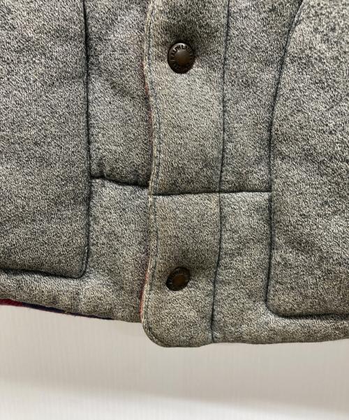 POLO RALPH LAUREN（ポロ・ラルフローレン）POLO RALPH LAUREN (ポロ・ラルフローレン) 中綿ウエスタンレザー切替ベスト グレー サイズ:Lの古着・服飾アイテム