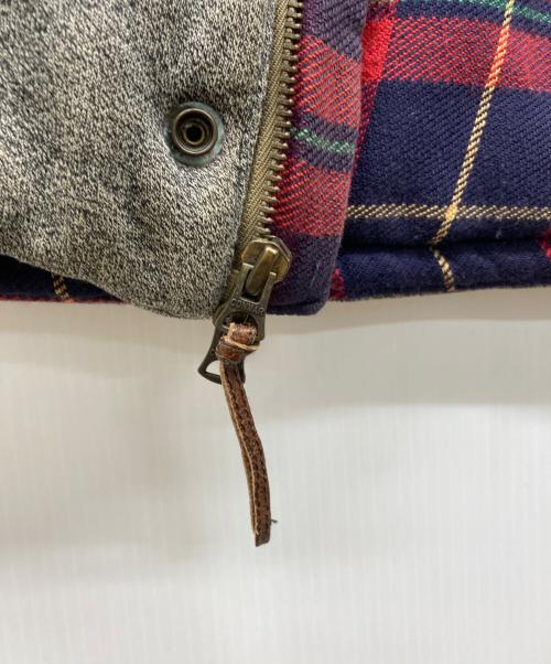 POLO RALPH LAUREN（ポロ・ラルフローレン）POLO RALPH LAUREN (ポロ・ラルフローレン) 中綿ウエスタンレザー切替ベスト グレー サイズ:Lの古着・服飾アイテム